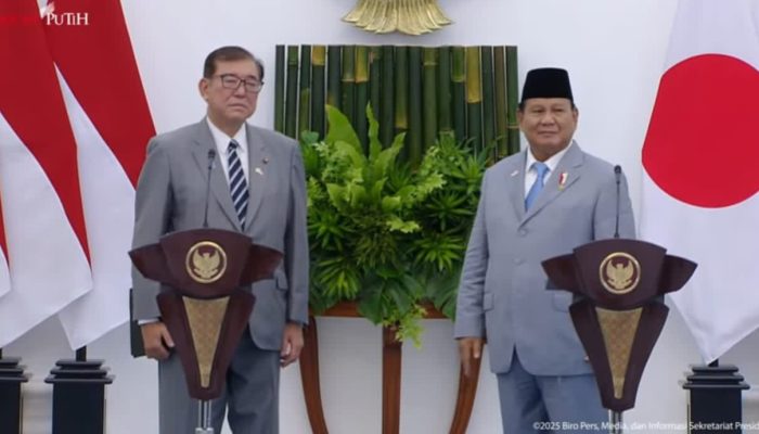 Presiden Prabowo Subianto Terima Kunjungan PM Jepang di Istana Bogor 